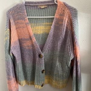 Colorful Knitted Cardigan